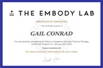 Embody Lab Certificate